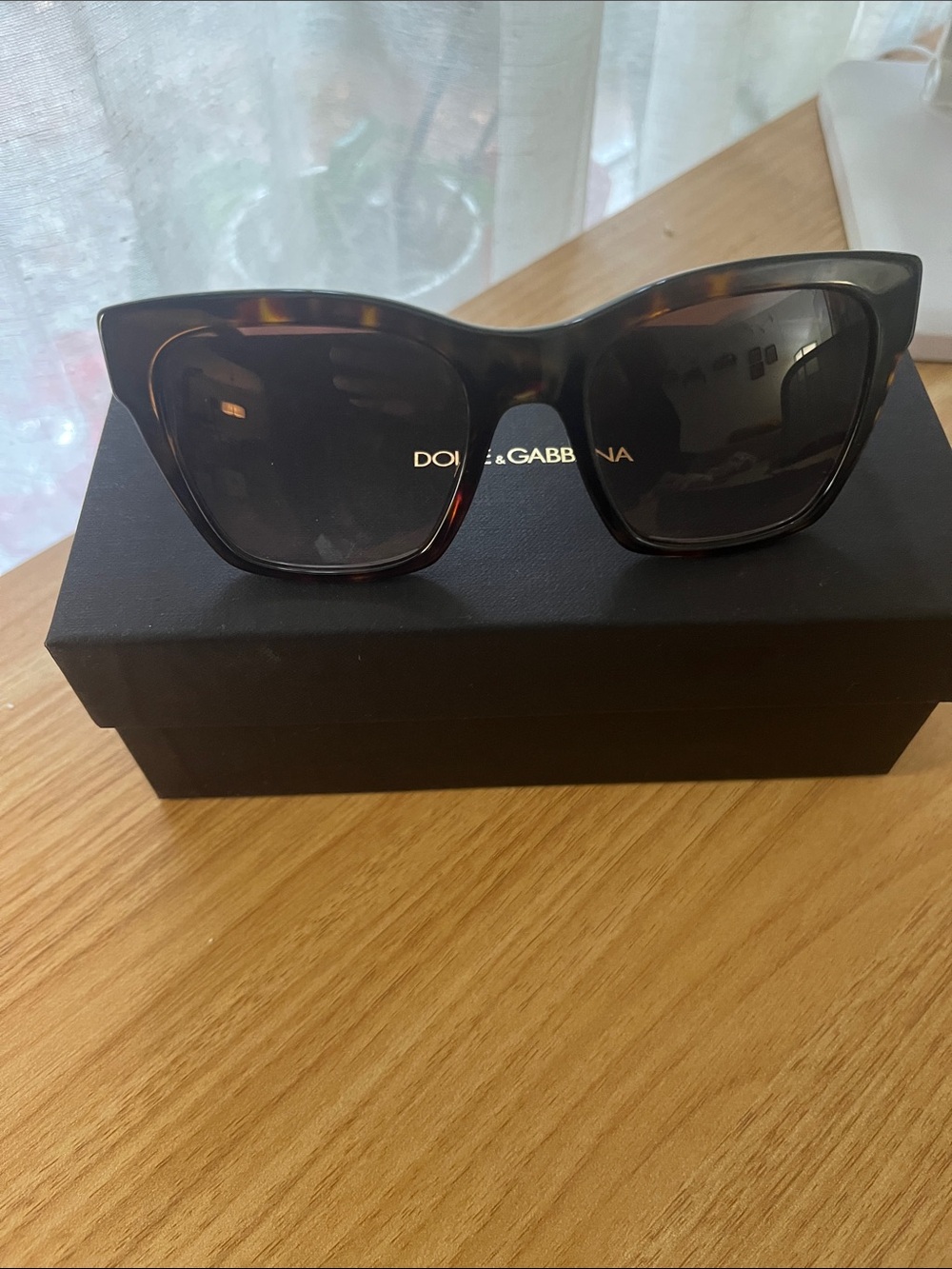 Dolce & Gabbana Black Sunglasses with Black Case and Box